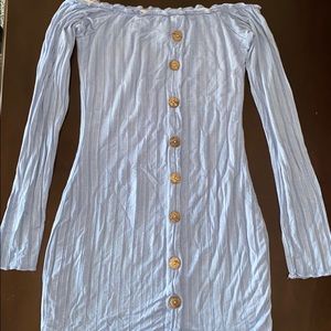 Cute little blue mini sun dress!